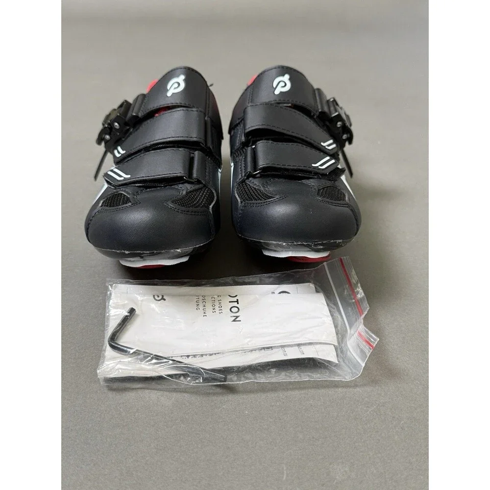 Peloton Cycling Shoes Size 38/ US Women’s Size 7 Black Red White